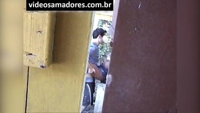 Voyeur films young couple fucking until he discovers video footage